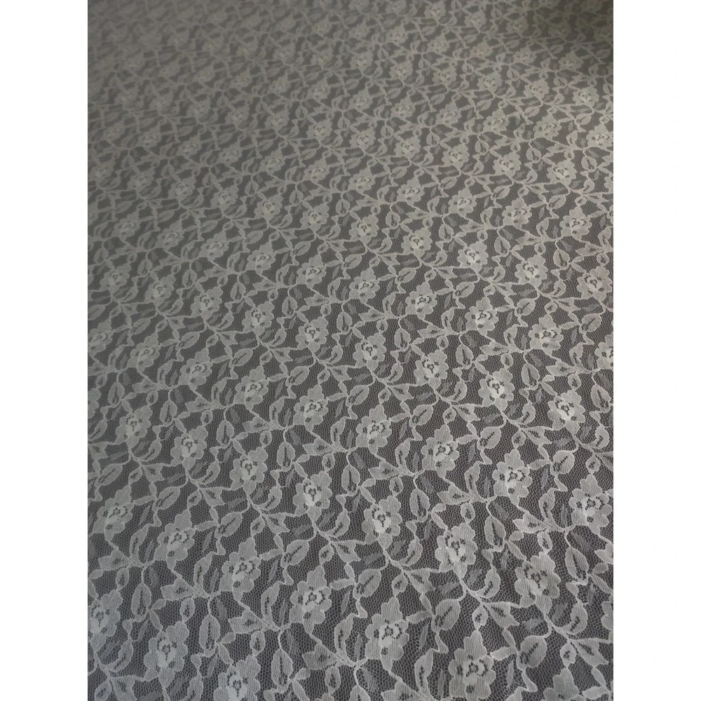 Vintage Irish Lace Blanket Pure Cotton Floral Christening Shawl White Lace